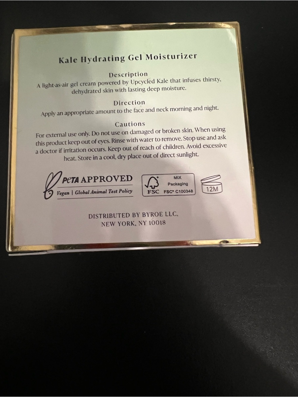 BYROE Kale Hydrating Gel Moisturizer - Picture 3 of 3